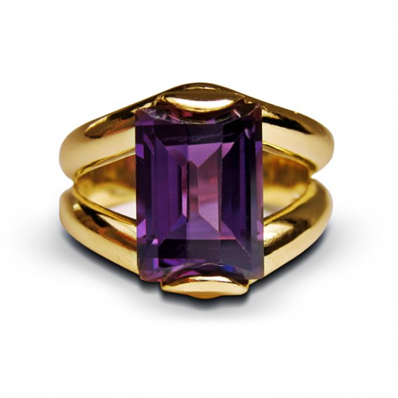 Remodel White Gold Amethyst Ring image 1