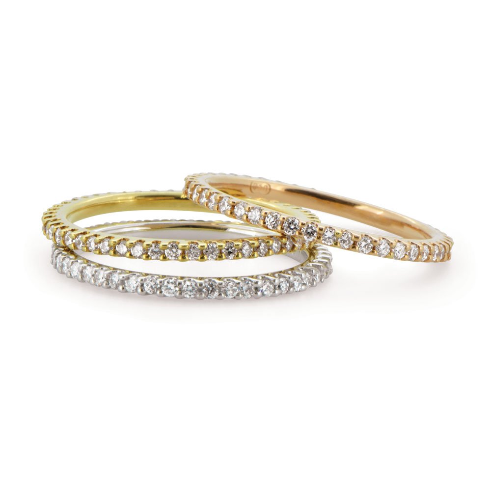 Extra Fine Diamond Eternity Bands image 0