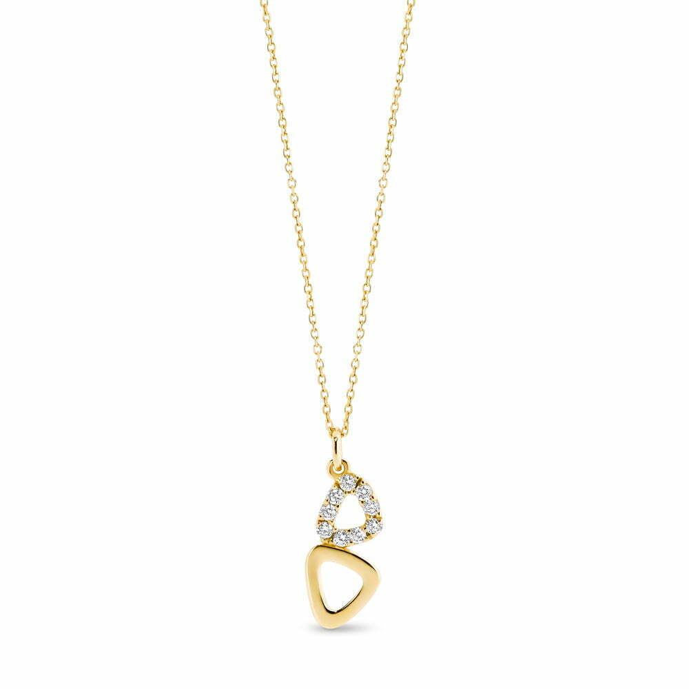 Yellow Gold Diamond Grace necklace image 0