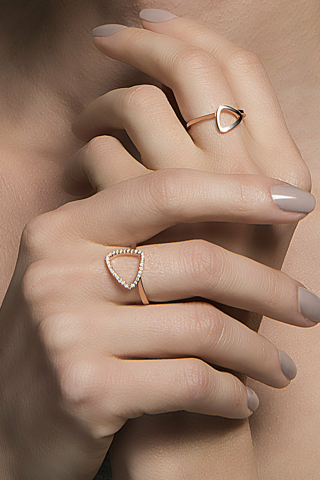 Rose Gold Mini Pebble Ring image 1