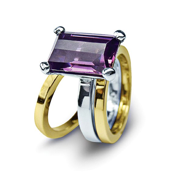 Remodel White Gold Amethyst Ring image 0
