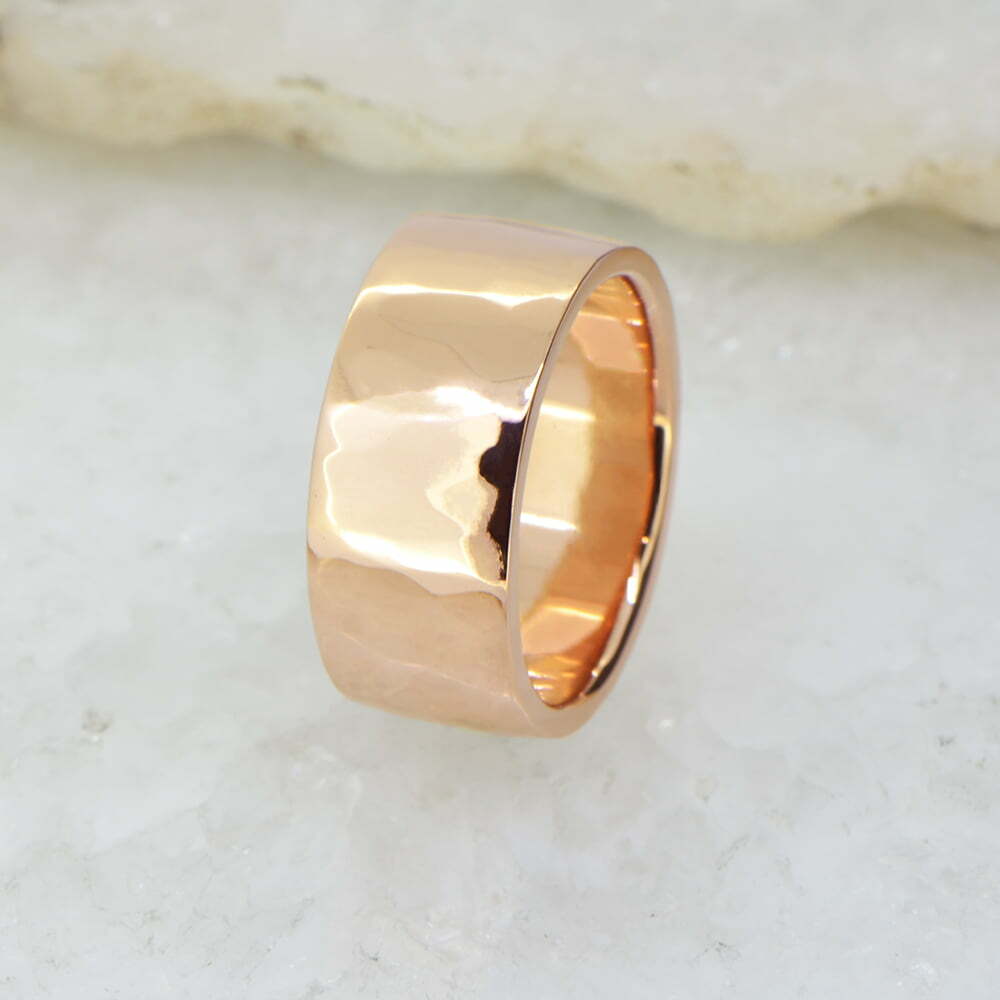 Jeremy | Extra Wide Rose Gold Mens Wedding Band image 1
