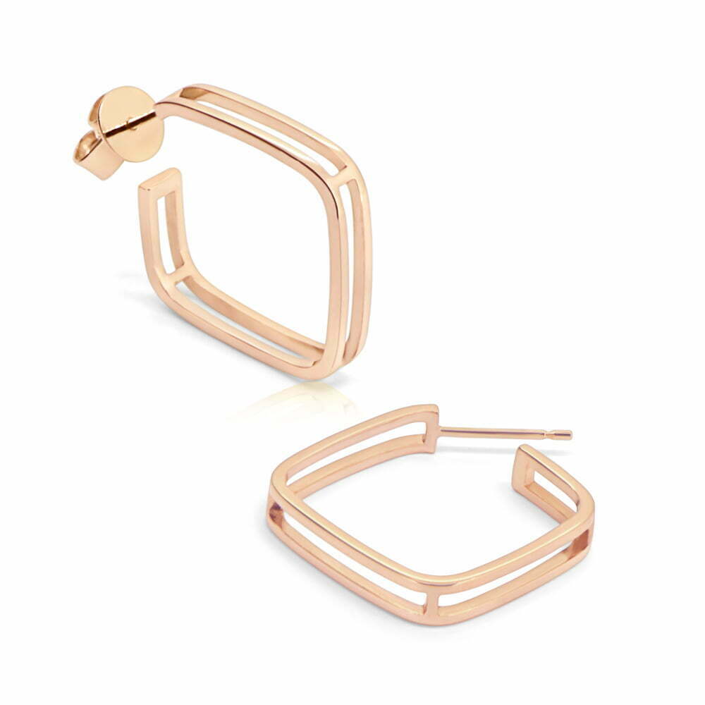 Rose Gold Grace Hoops image 0