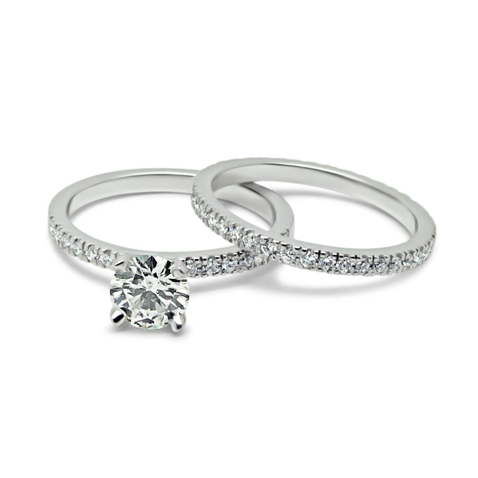 Romy | Classic Four Claw White Gold Diamond Engagement Ring image 1