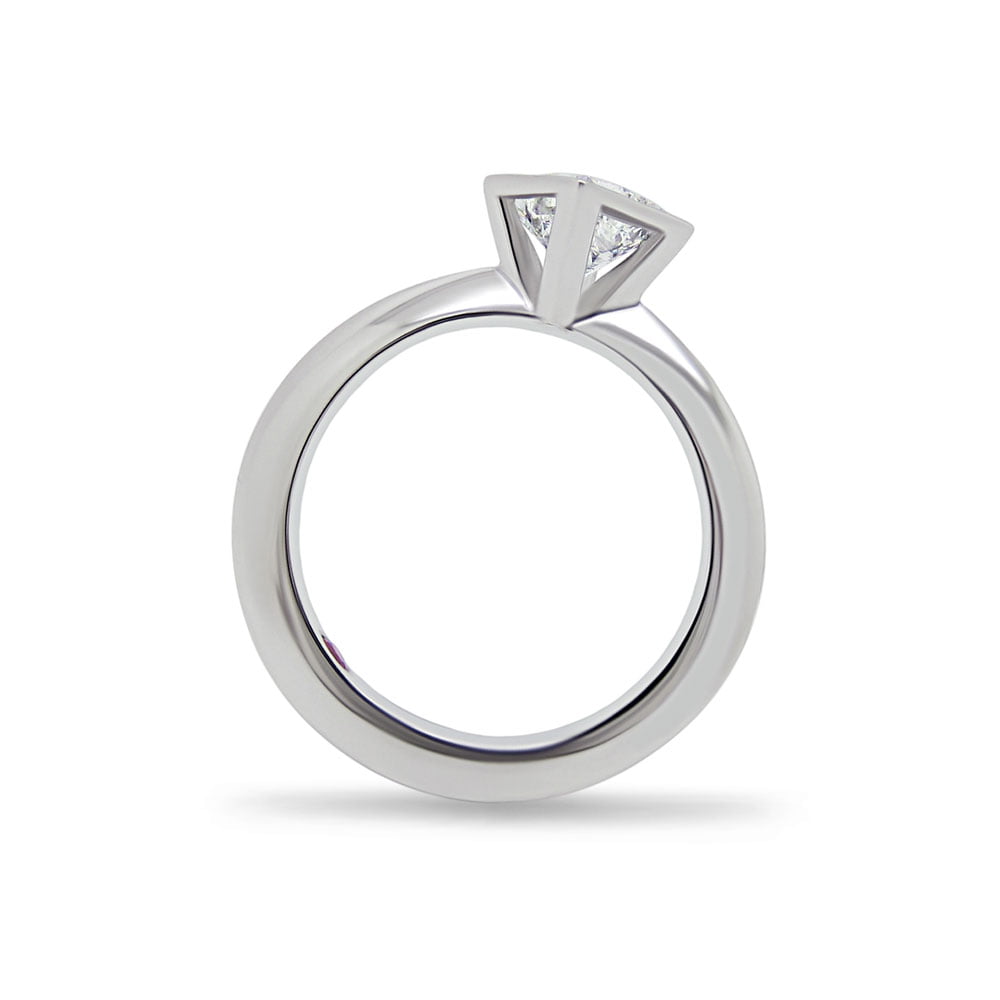 Natalie | Modern Princess Cut Engegement Ring image 1
