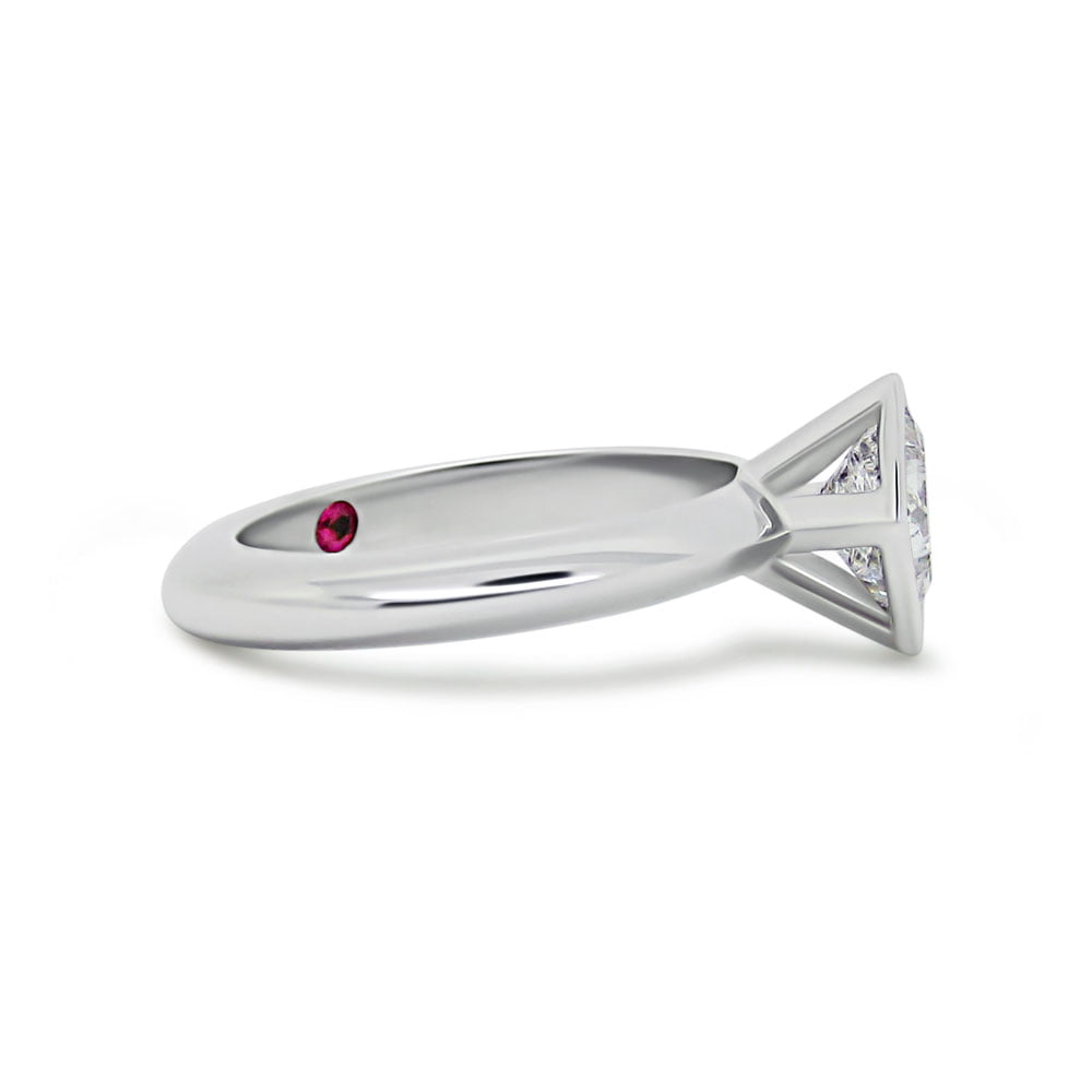 Natalie | Modern Princess Cut Engegement Ring image 0