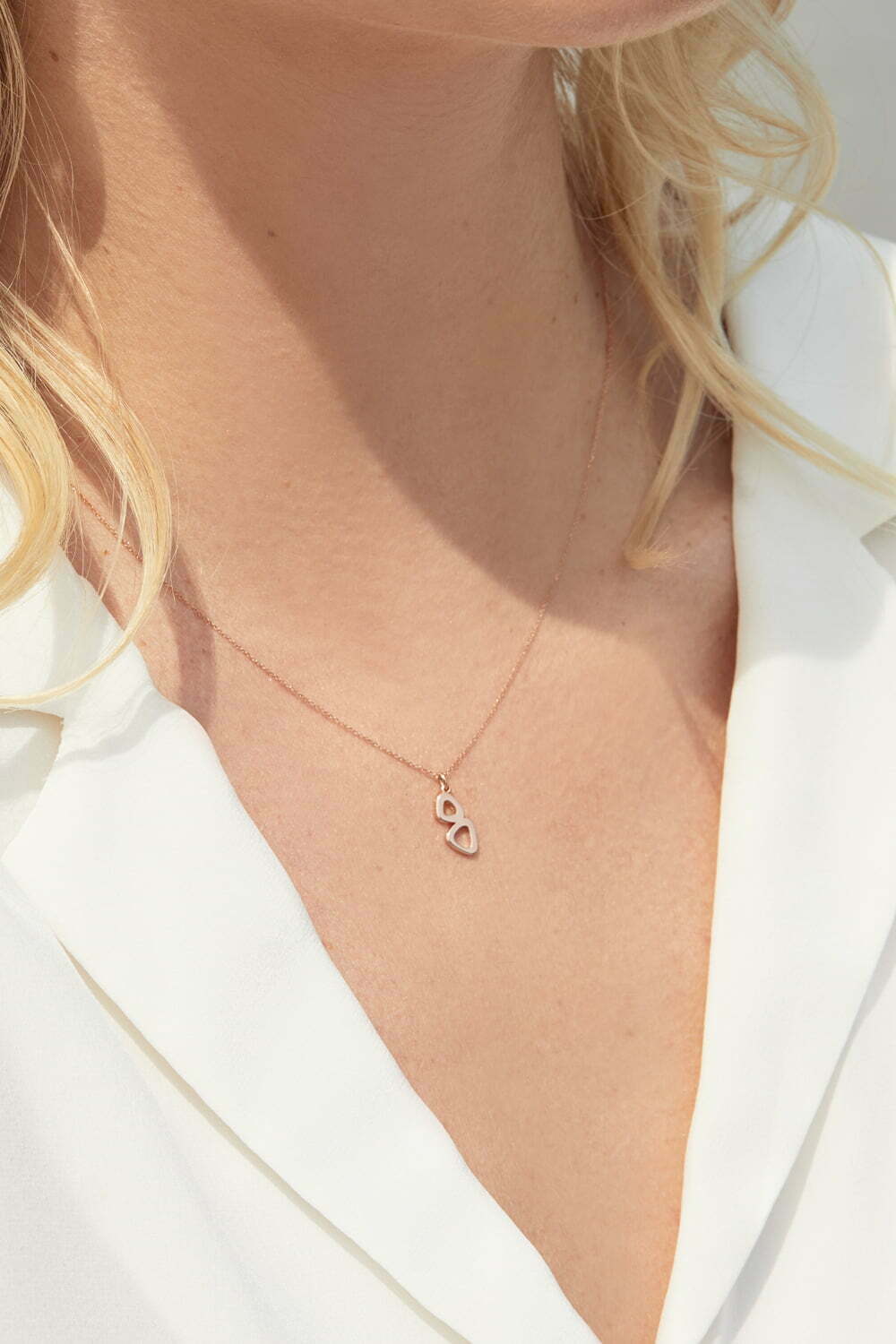 Plain Rose Gold Grace Necklace image 1