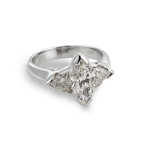 Nora | Marquis & Trillion Diamond Engagement Ring image 0