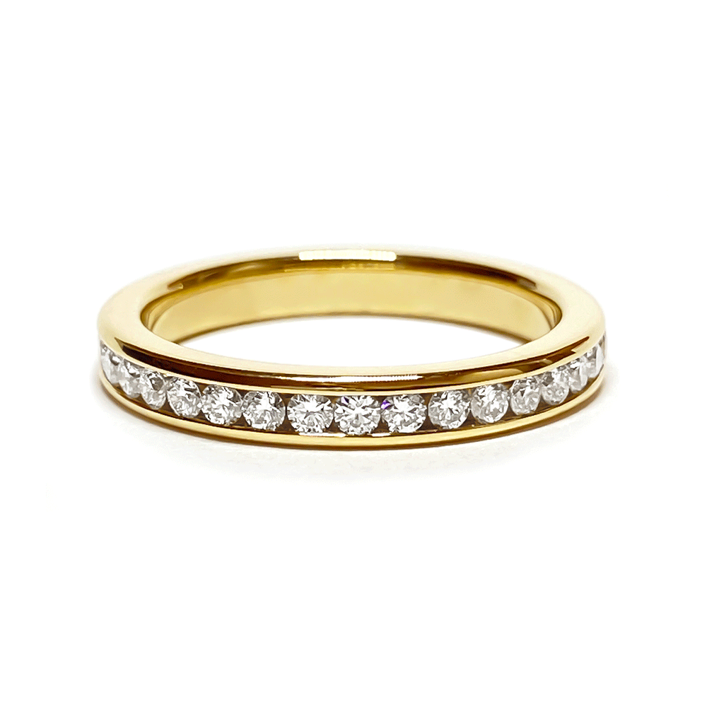 Yellow Gold Channel Set Eternity Band image 0